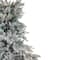 6.5ft. Pre-Lit Real Touch™️ Flocked Jasper Balsam Fir Artificial Christmas Tree, Clear Lights